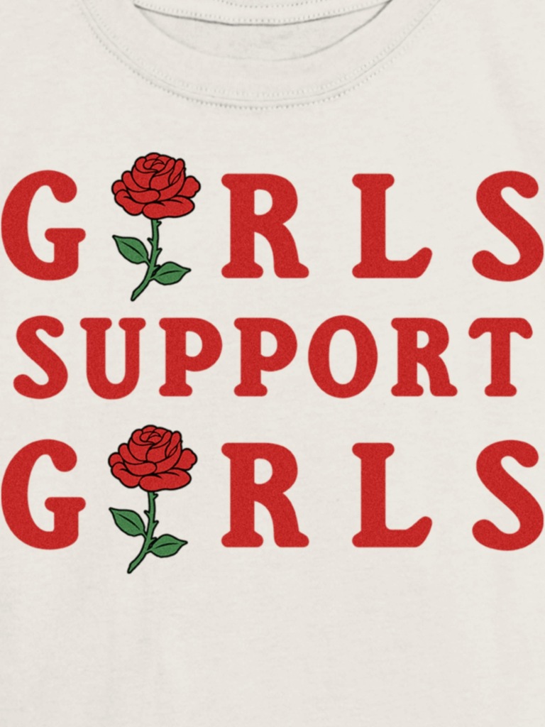 Kids Girls Support Girls Graphic T-Shirt