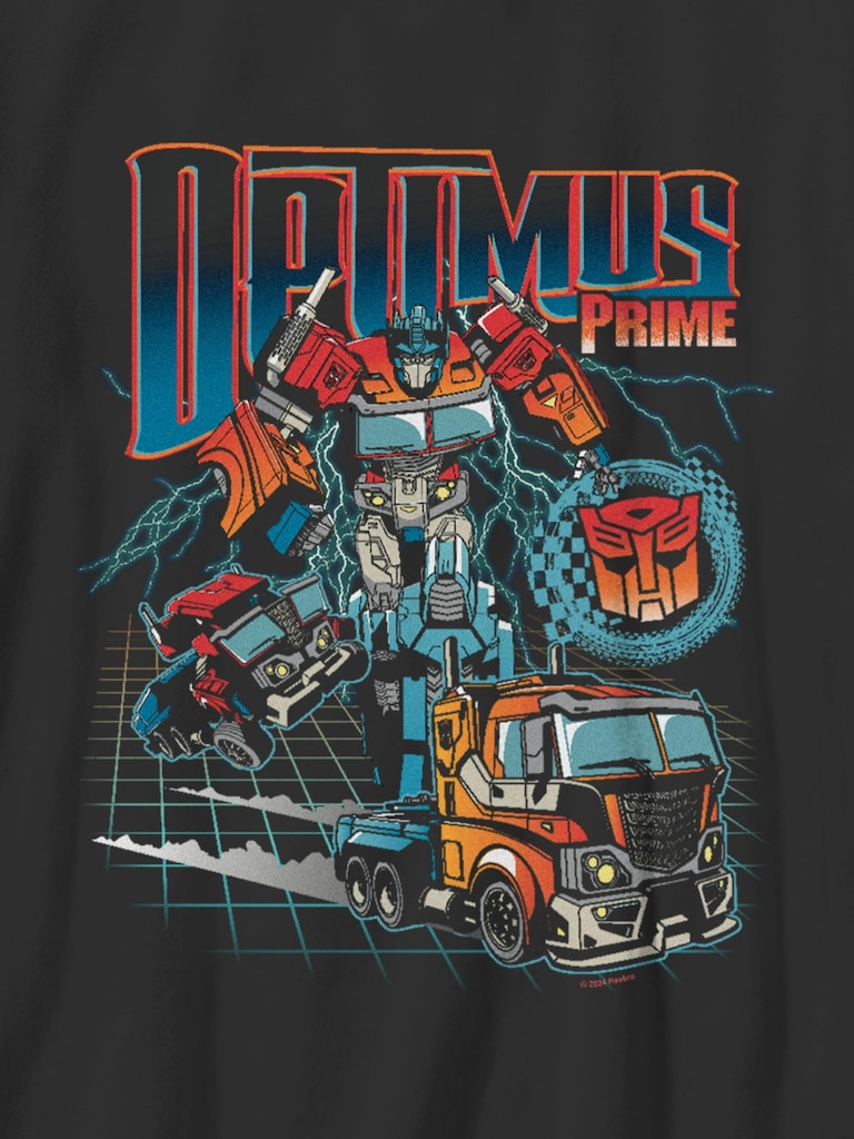 Kids Transformers Optimus Prime Speed Graphic T-Shirt