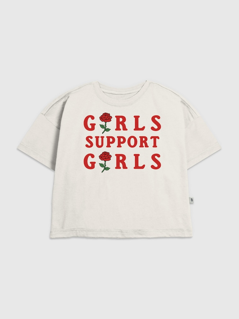 Kids Girls Support Girls Graphic T-Shirt