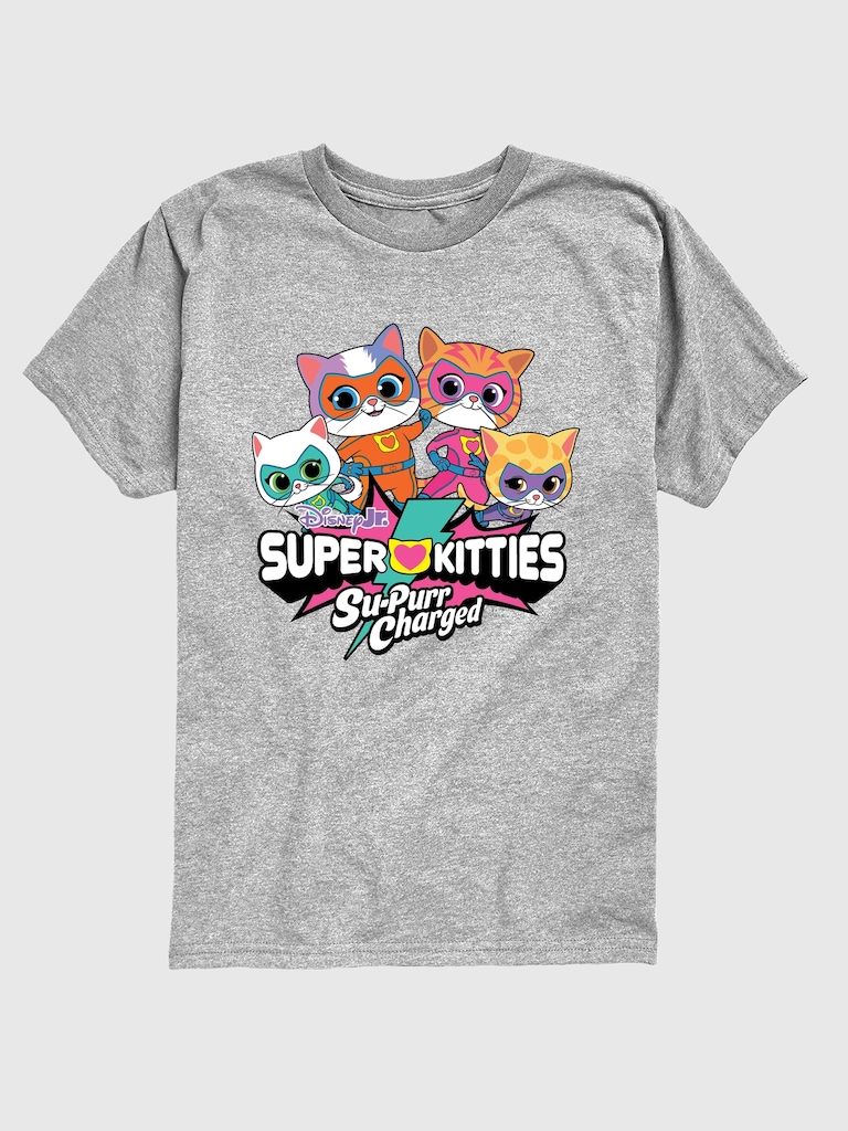Toddler Super Kitties Logo Short Sleeve Graphic T-Shirt