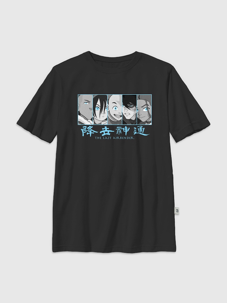 Kids Avatar the Last Airbender Panel Group Graphic T-Shirt