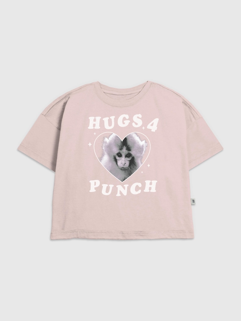 Kids Punch The Monkey Graphic T-Shirt