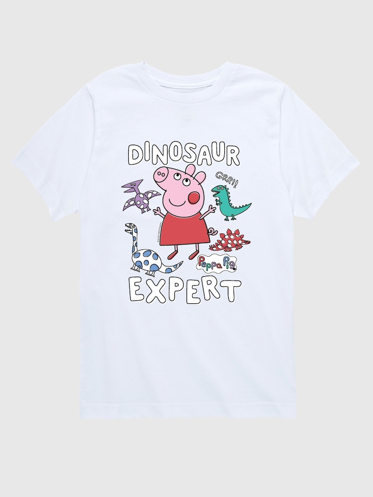 Toddler Peppa Pig Dinosaur Expert Short Sleeve Graphic T-Shirt