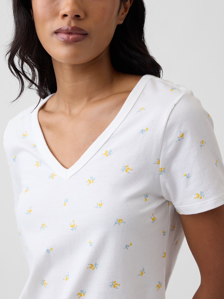 Favorite Print V-Neck T-Shirt