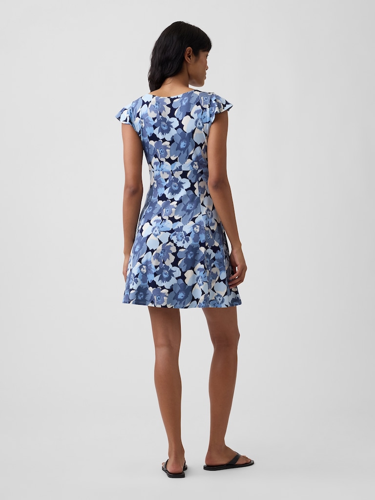 V-Neck Mini Dress