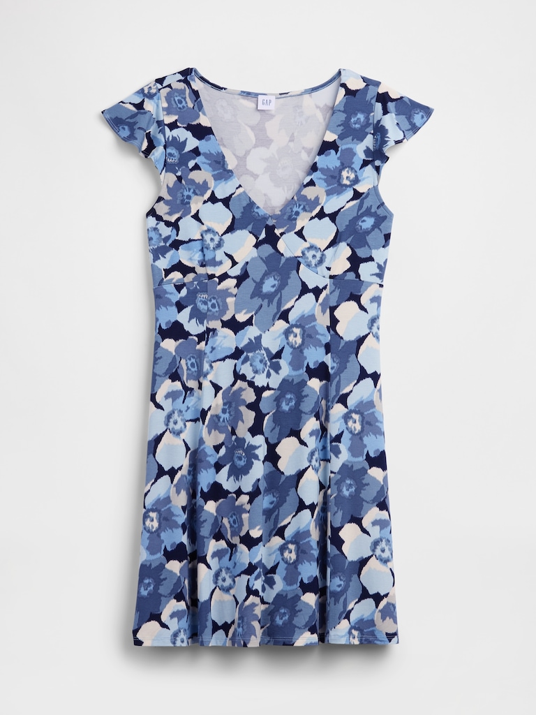 V-Neck Mini Dress
