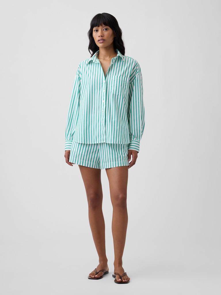 Oversized Shirt in Poplin