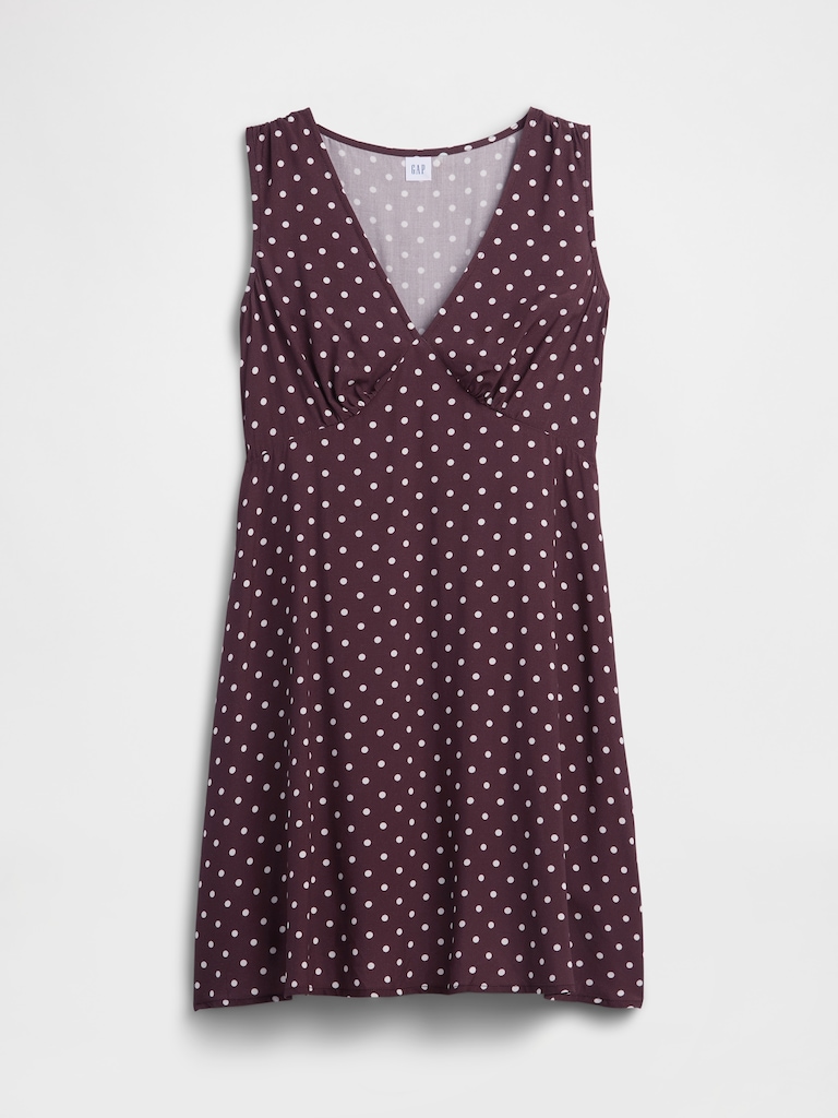 Sleeveless V-Neck Mini Dress