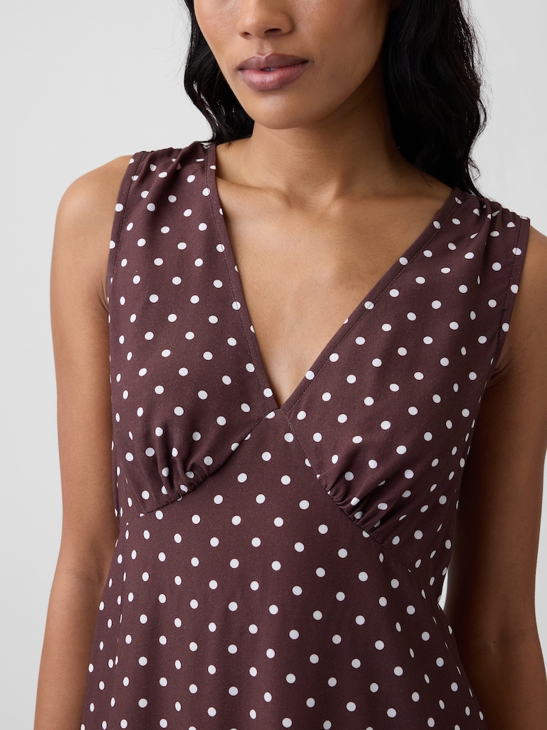 Sleeveless V-Neck Mini Dress