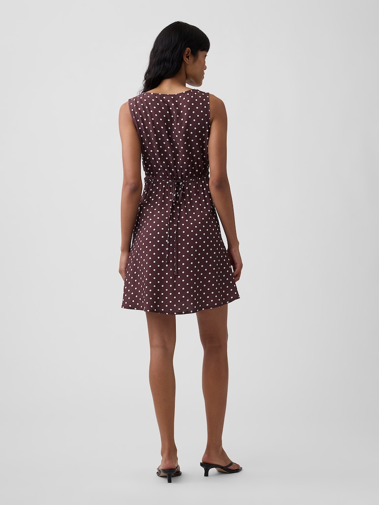 Sleeveless V-Neck Mini Dress