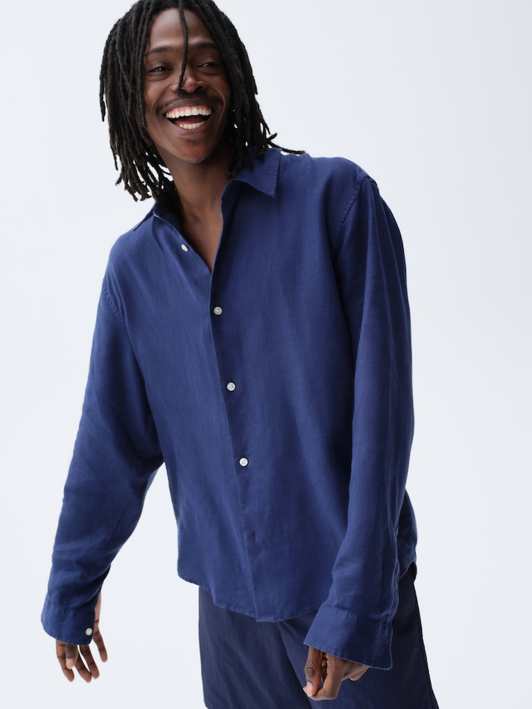 100% Linen Relaxed Shirt