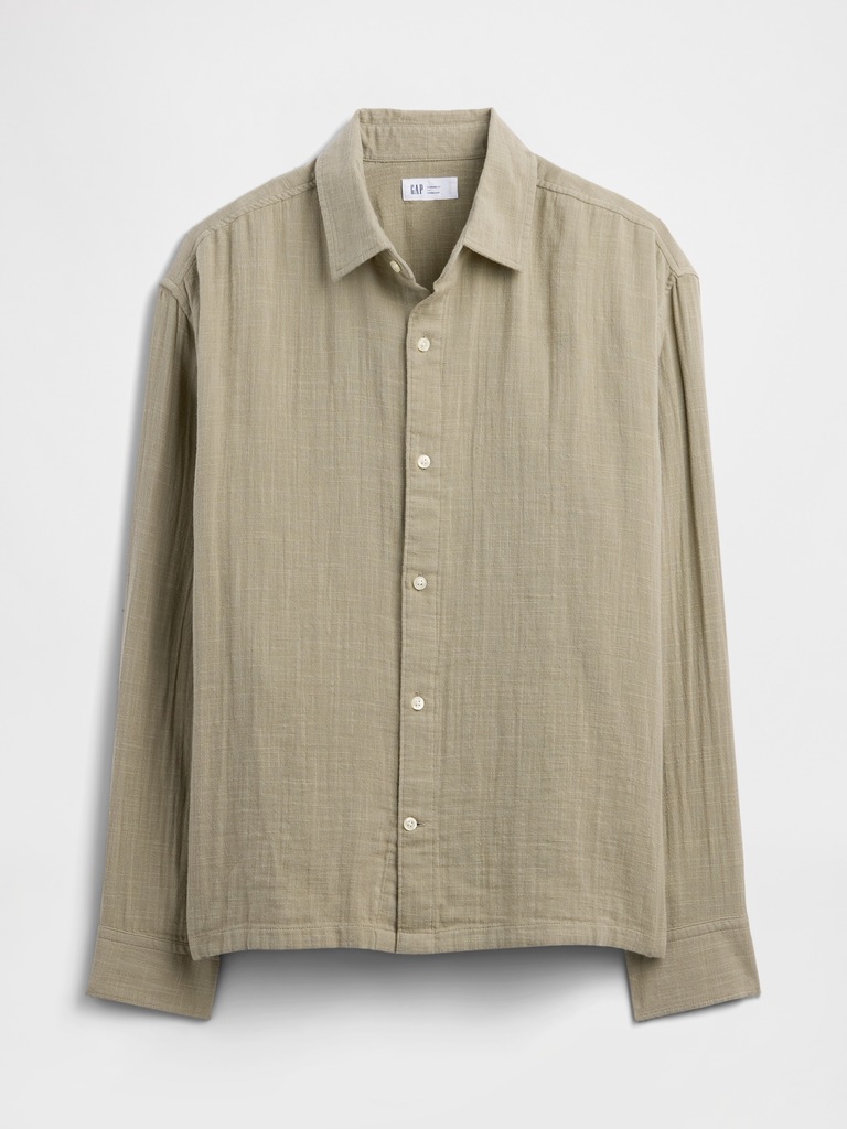 Gauze Shirt in Boxy Fit