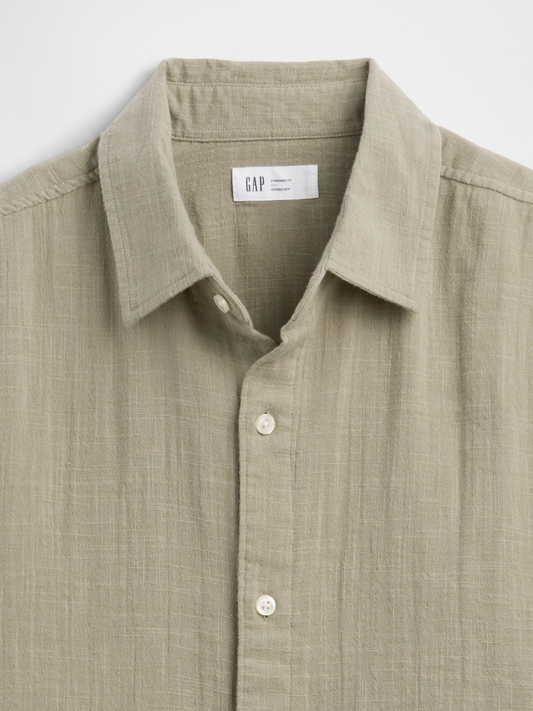 Gauze Shirt in Boxy Fit