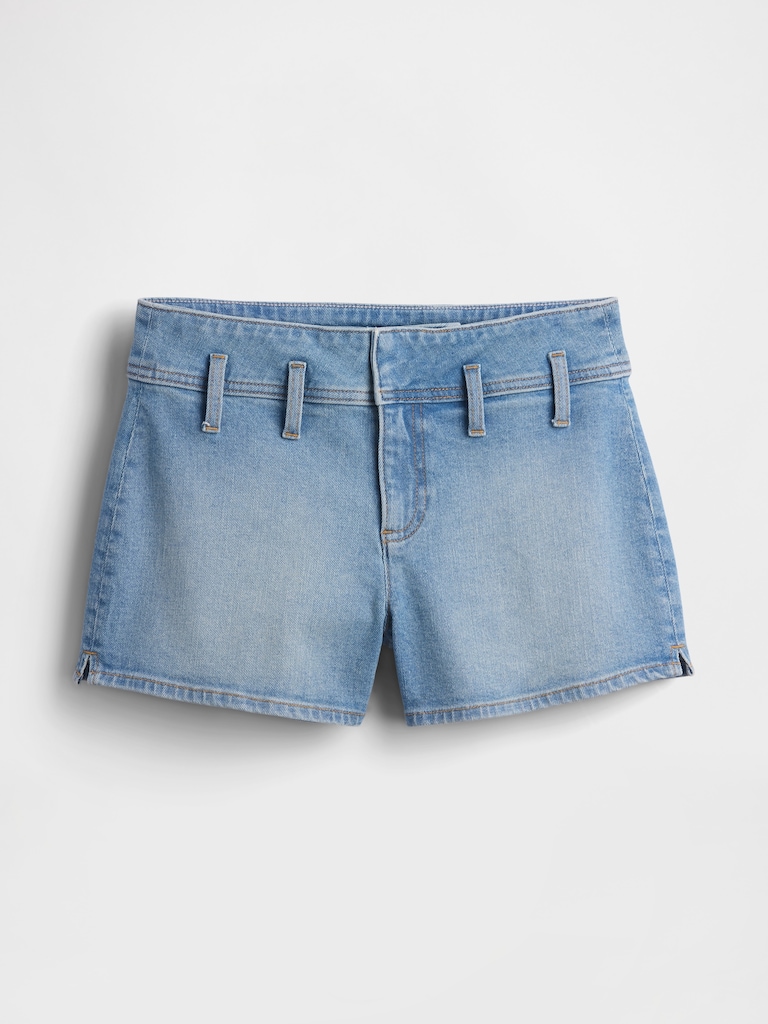 3" Low Rise Denim Shorts