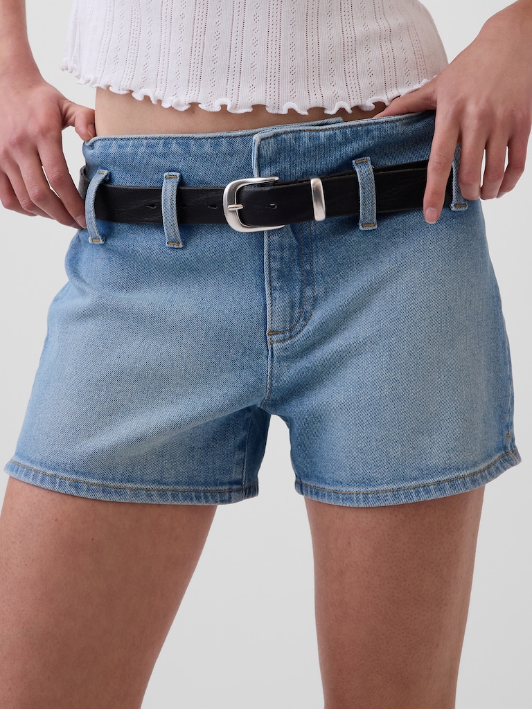 3" Low Rise Denim Shorts