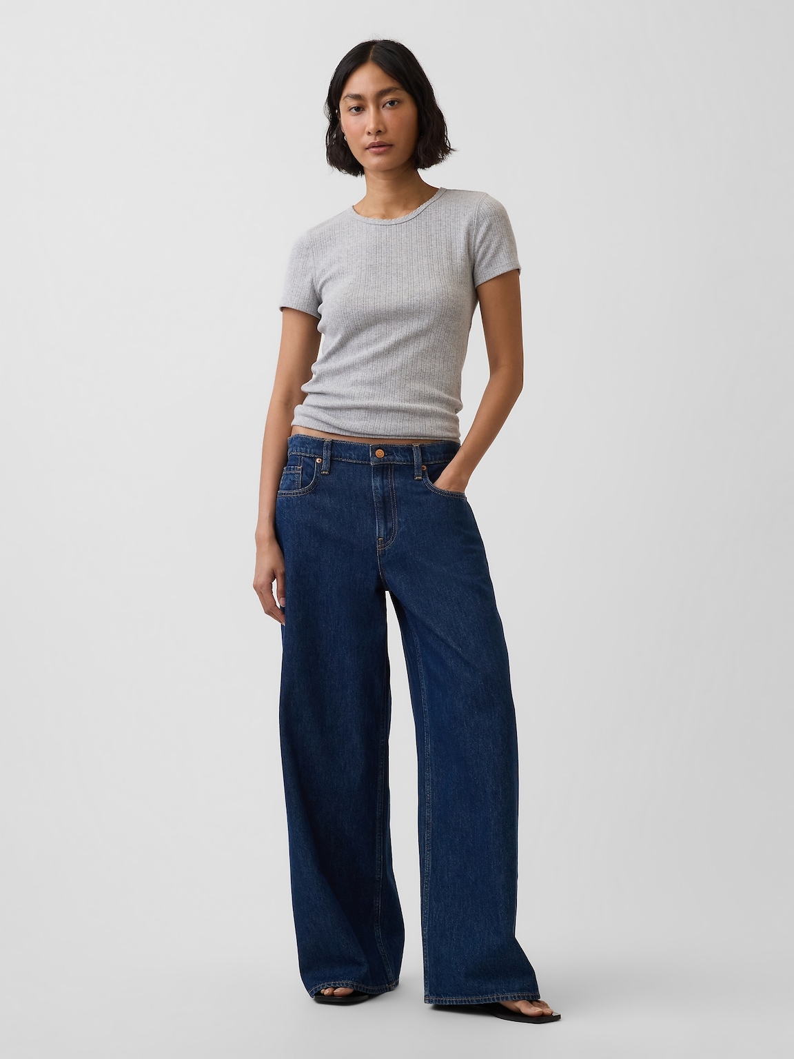 Pointelle Crewneck T-Shirt