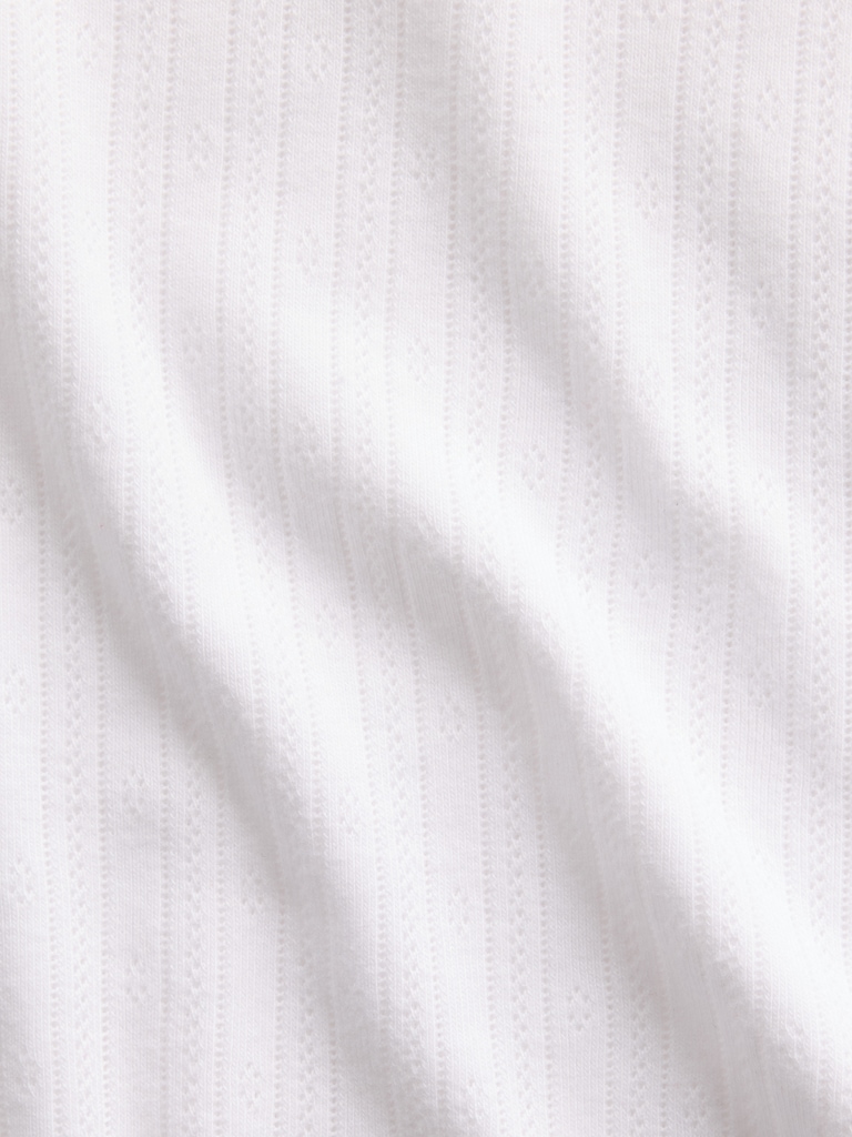 Pointelle Crewneck T-Shirt