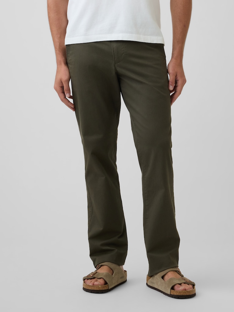 Modern Straight Khakis
