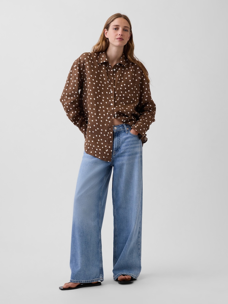 100% Linen Oversized Shirt