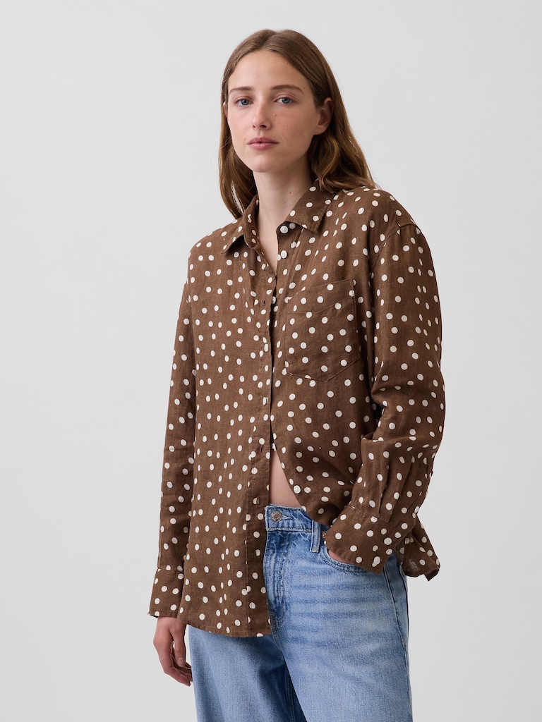 100% Linen Oversized Shirt