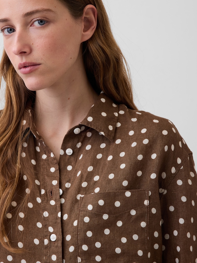 100% Linen Oversized Shirt