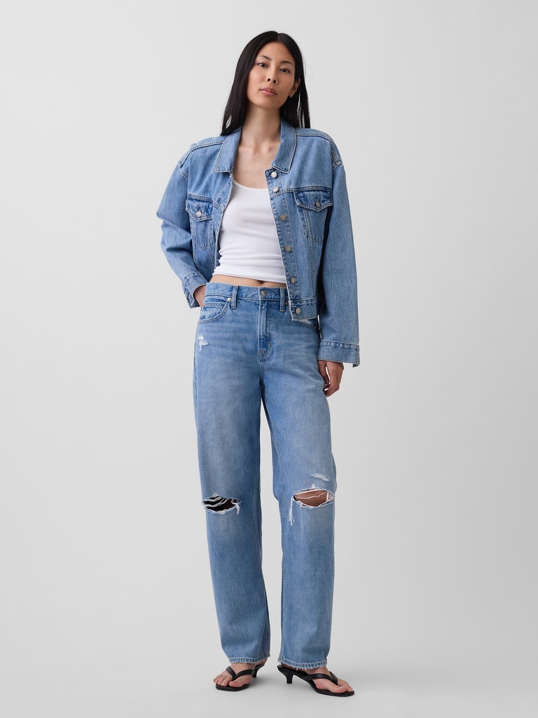 High Rise Barrel Jeans