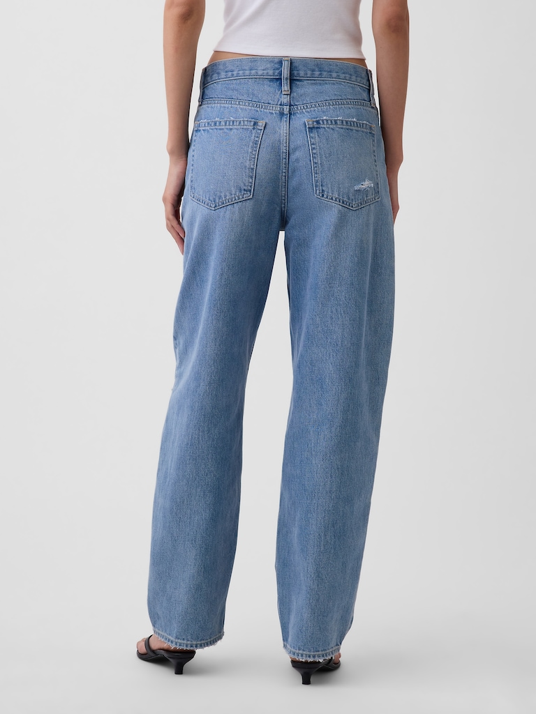 High Rise Barrel Jeans