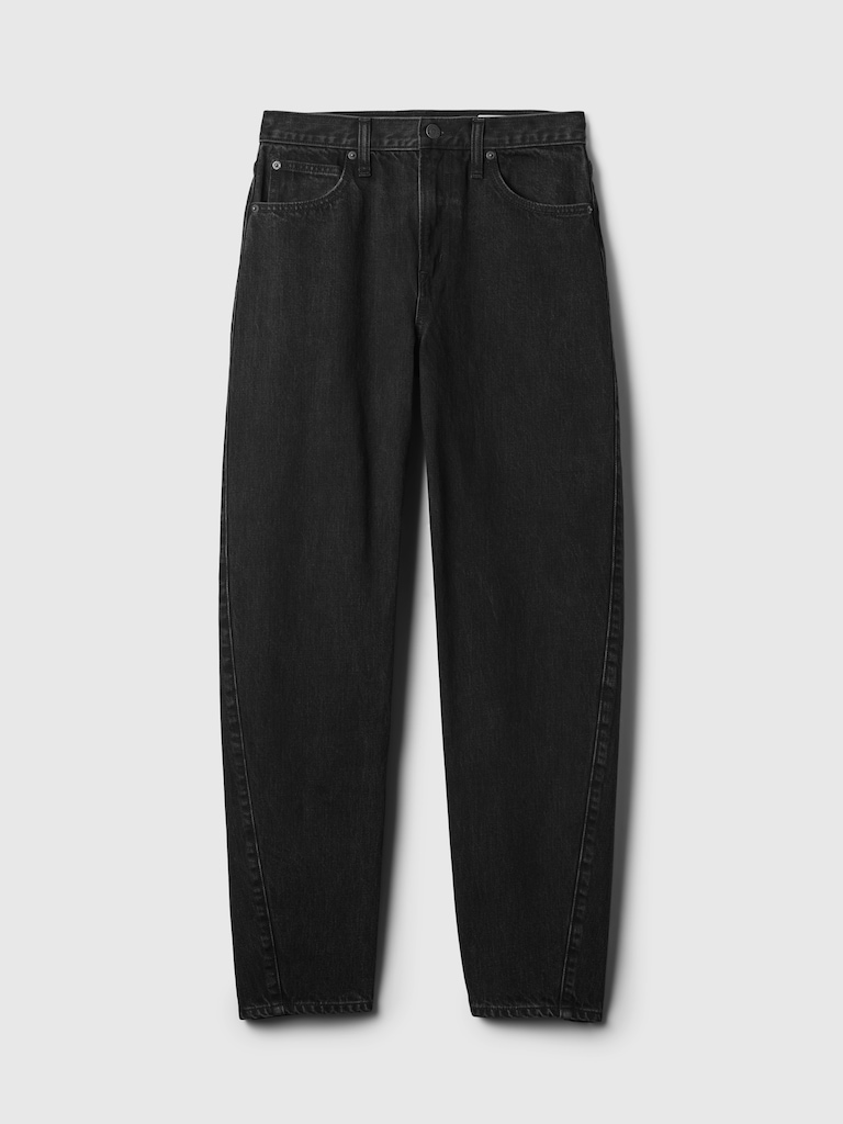 High Rise Barrel Jeans