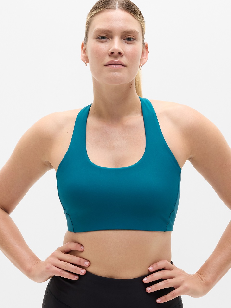 V-Neck Hardware One-Piece Swimsuit