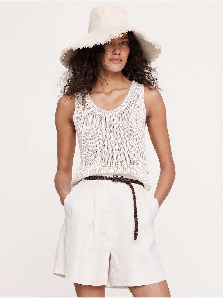 Heirloom Linen Sweater Tank