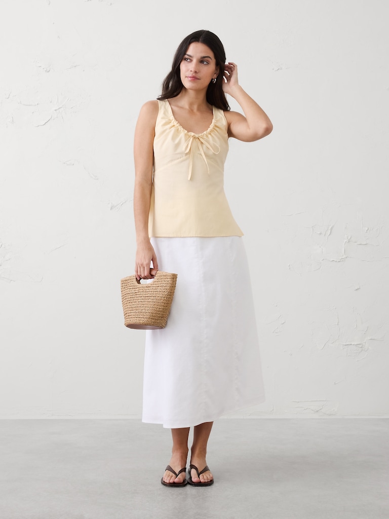 Cinched Bust-Tie Top