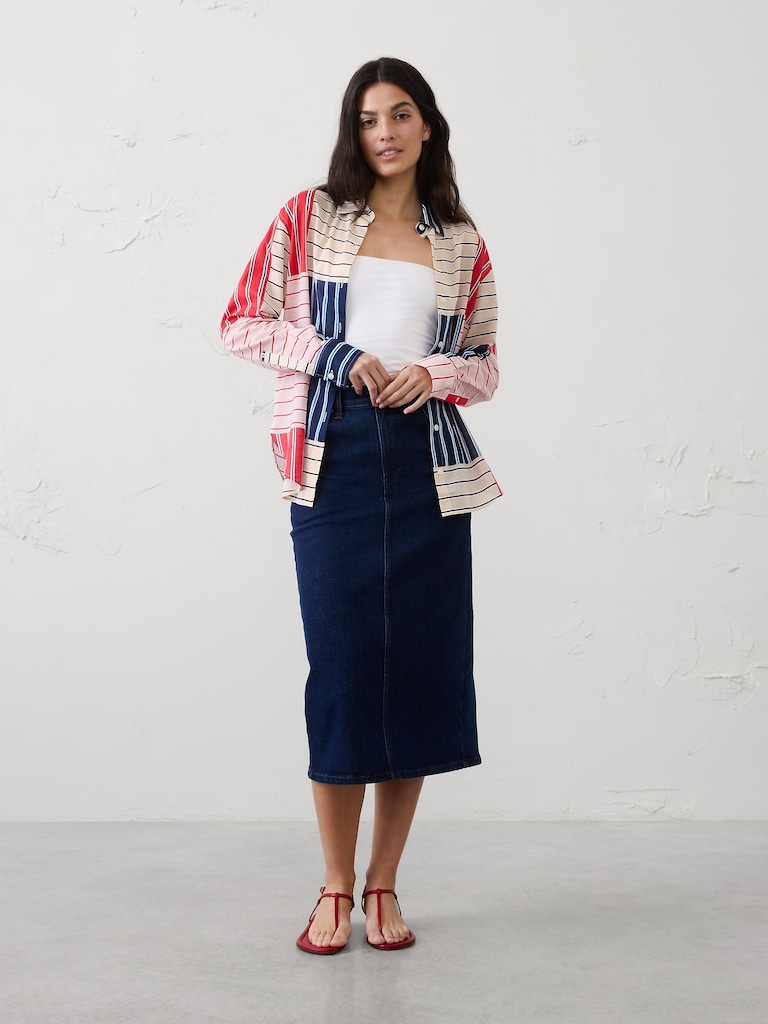 Striped Voile Shirt