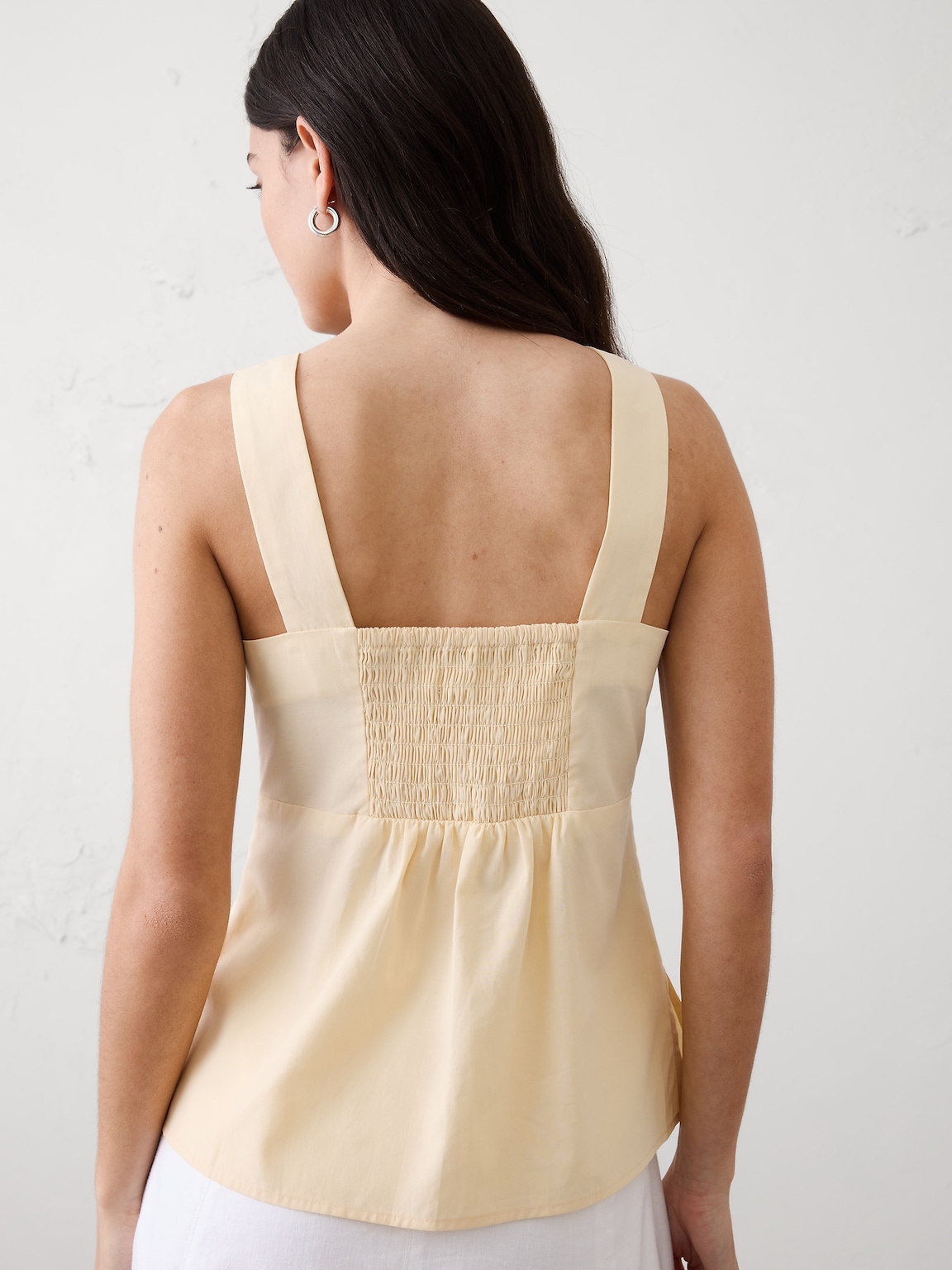 Cinched Neck-Tie Top