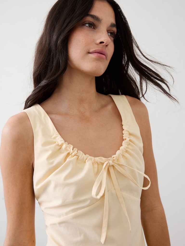 Cinched Bust-Tie Top