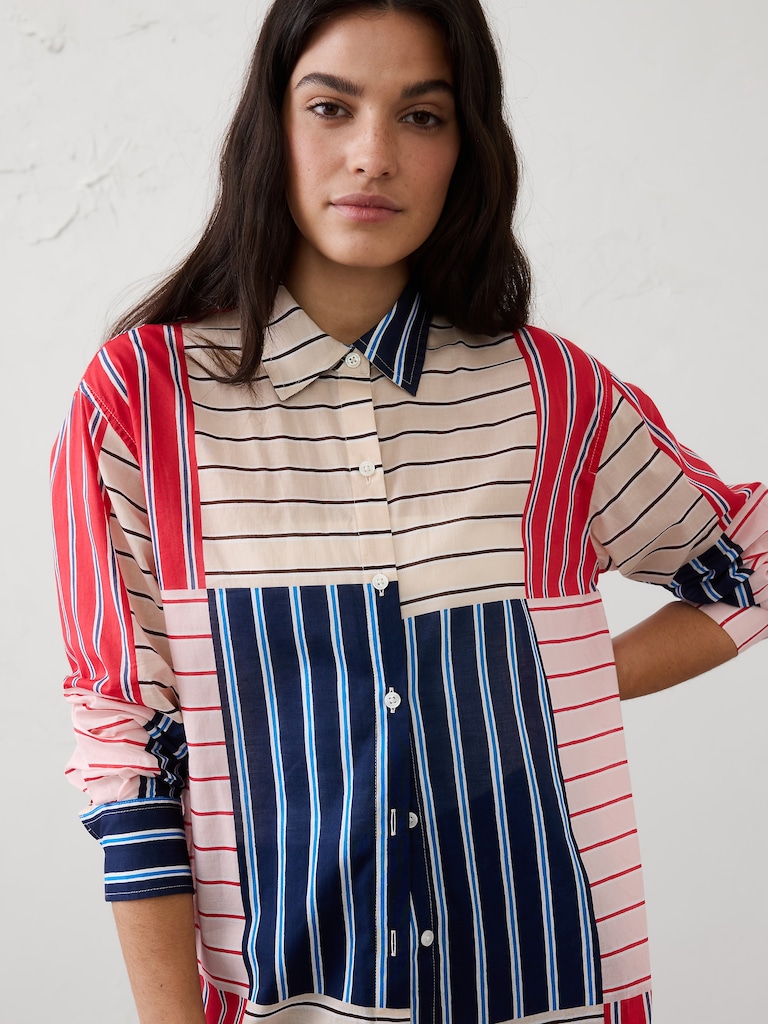 Striped Voile Shirt