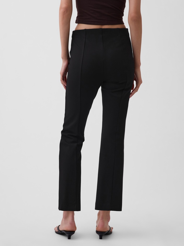 High Rise Double Knit Crop Kick Pants