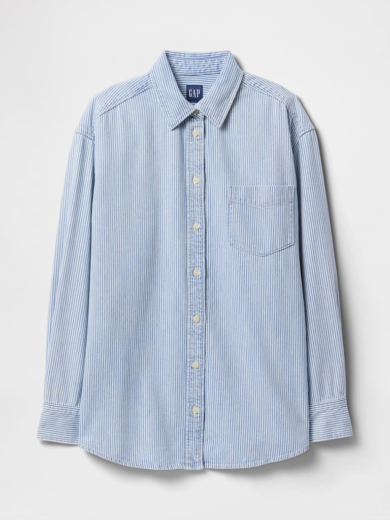 Denim Stripe Big Shirt