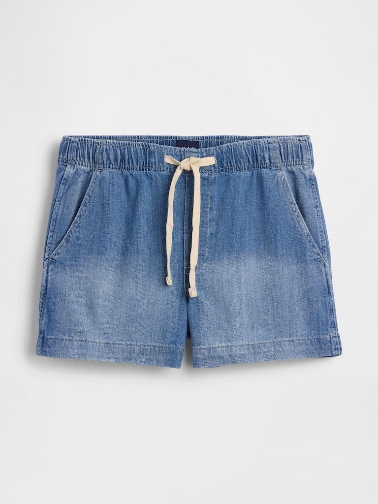 4" Denim Easy Shorts