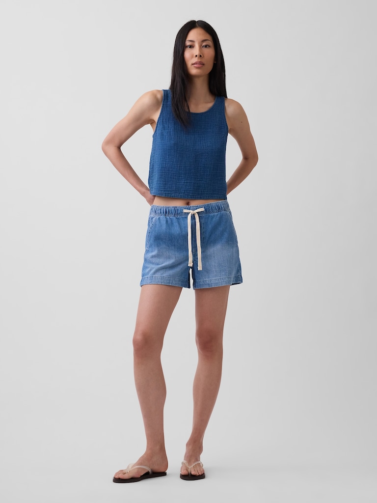 4" Denim Easy Shorts