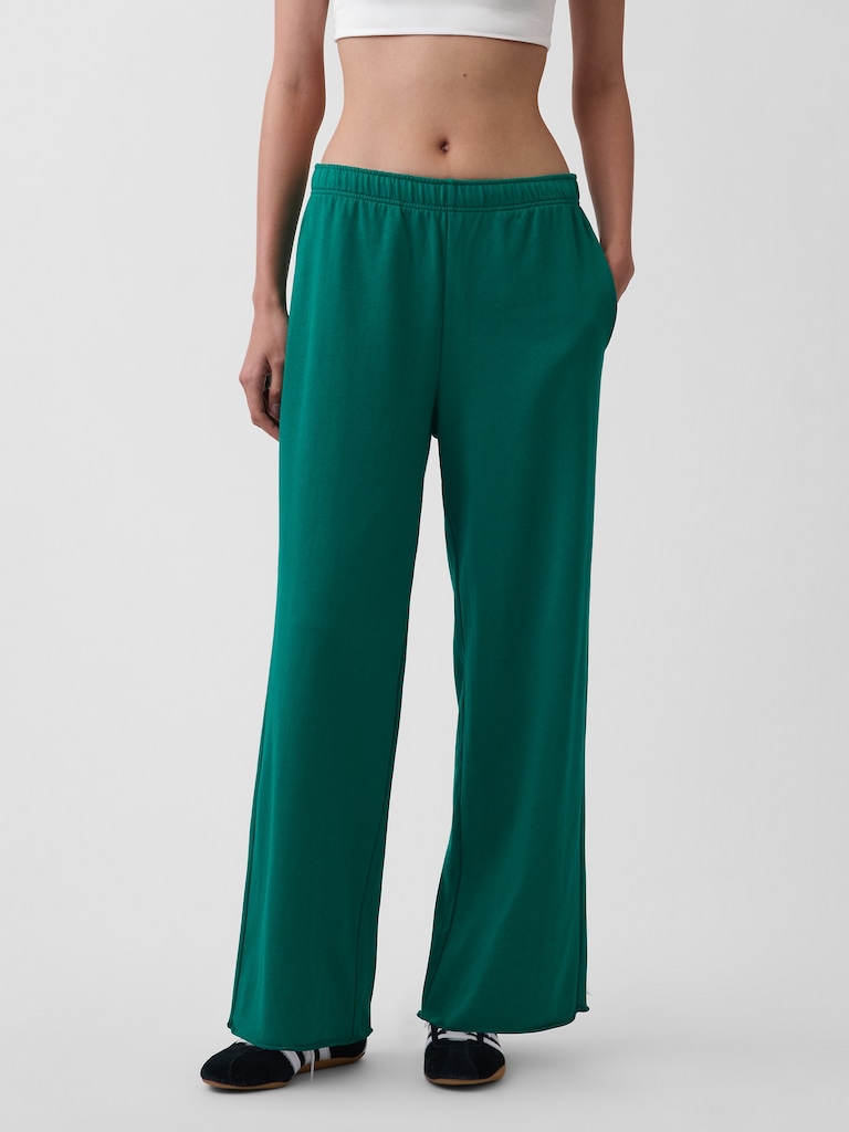 VintageSoft Terry Wide-Leg Sweatpants