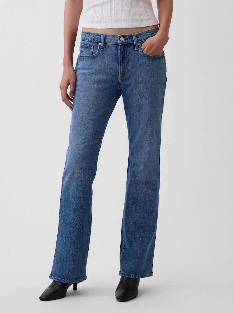 Mid Rise Relaxed Boot Jeans