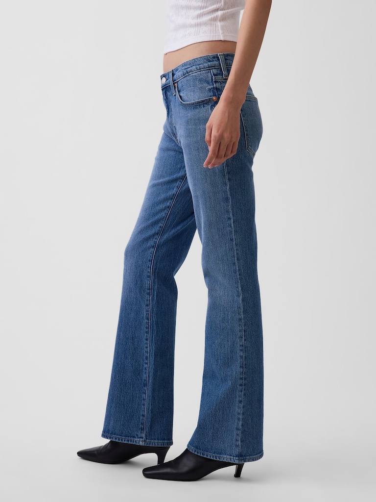 Mid Rise Relaxed Boot Jeans