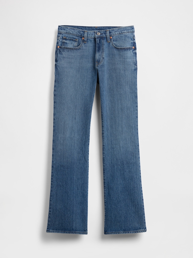 Mid Rise Relaxed Boot Jeans