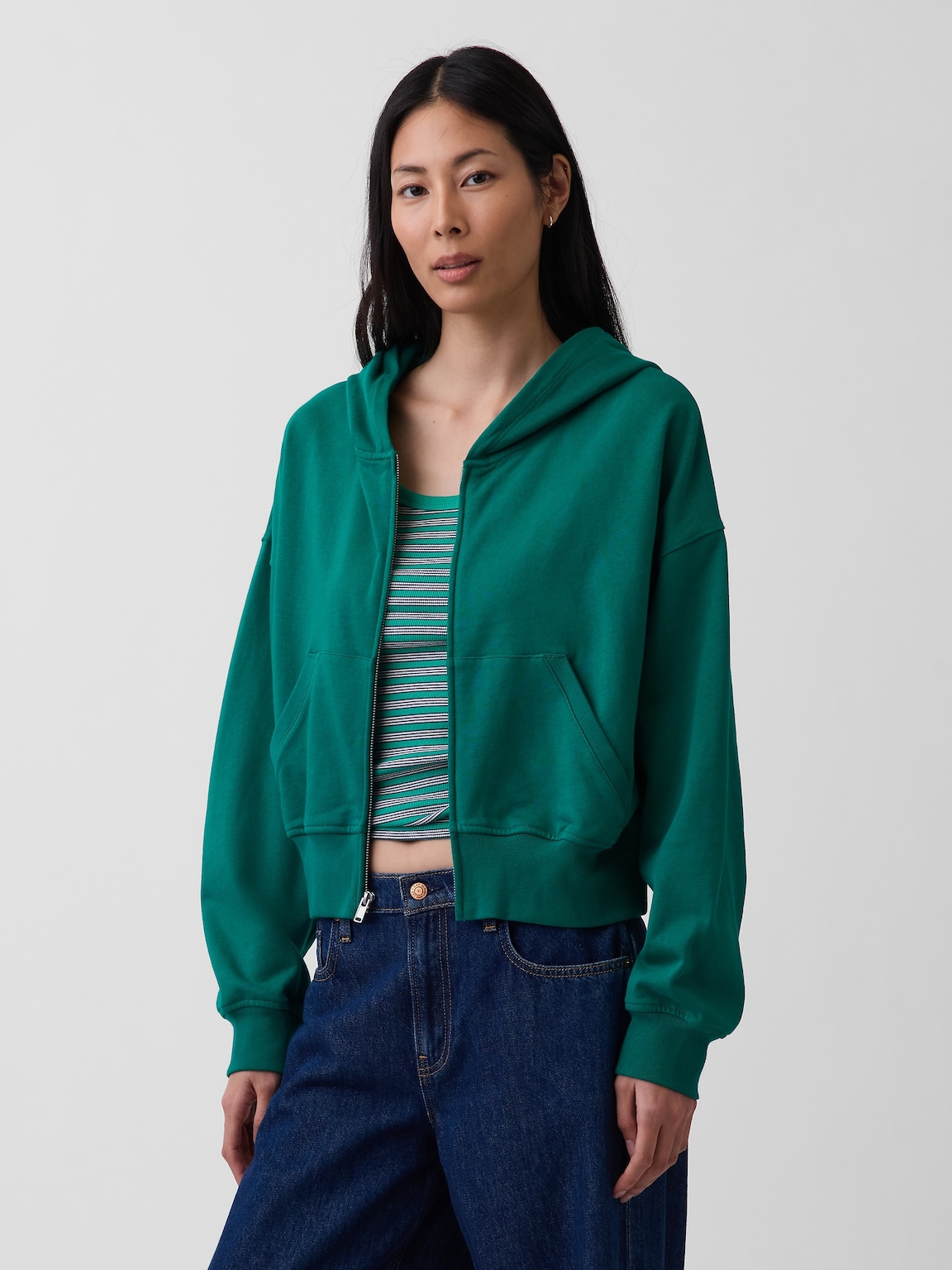 VintageSoft Terry Zip Hoodie