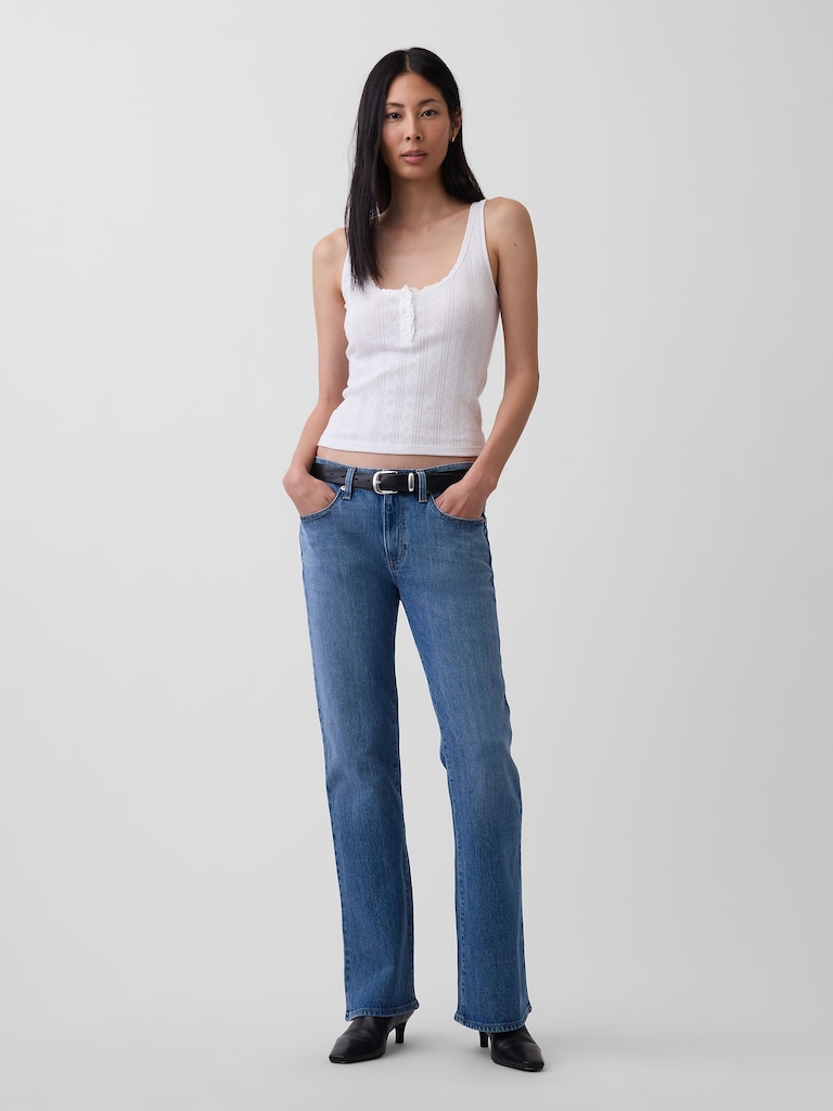 Mid Rise Relaxed Boot Jeans