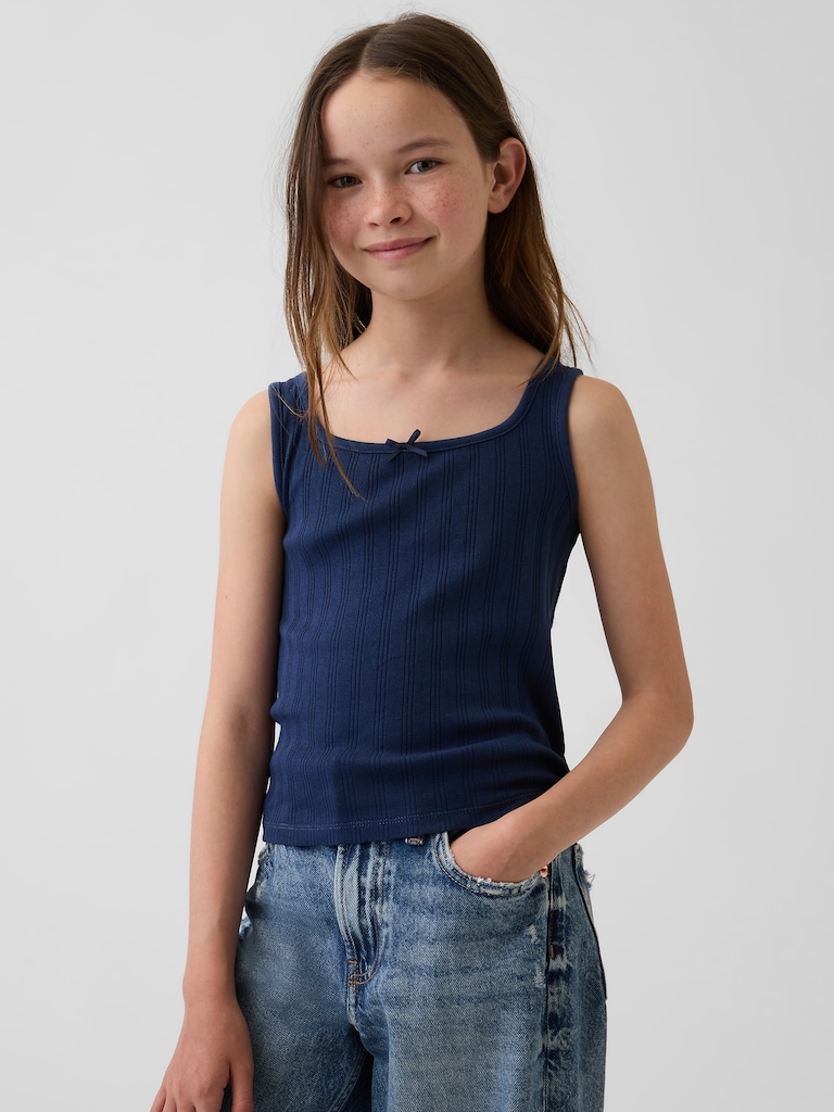 Kids Pointelle Tank Top