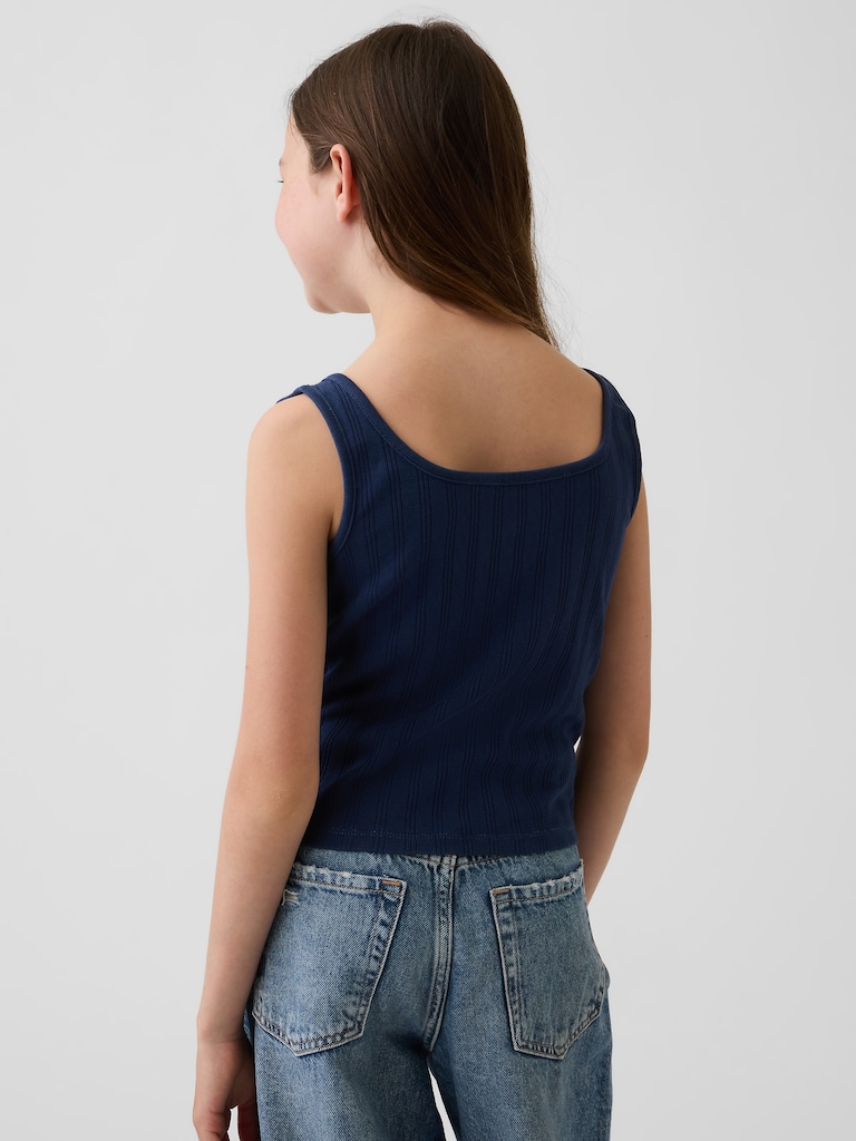 Kids Pointelle Tank Top