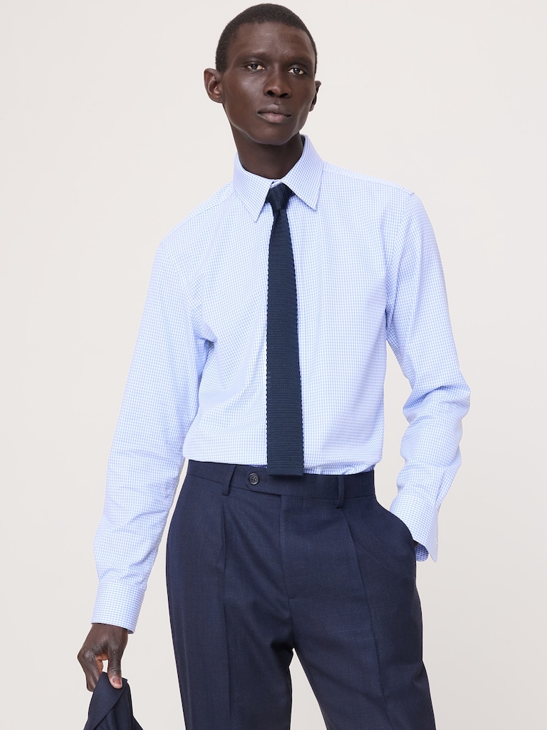 Slim-Fit Wrinkle-Resistant Dress Shirt
