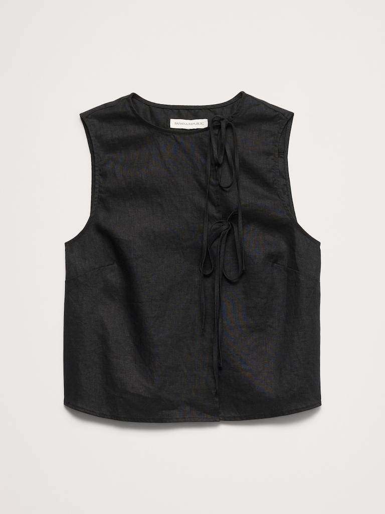 Linen Double-Tie Tank