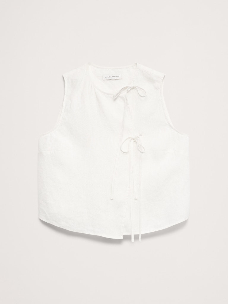 Linen Double-Tie Tank